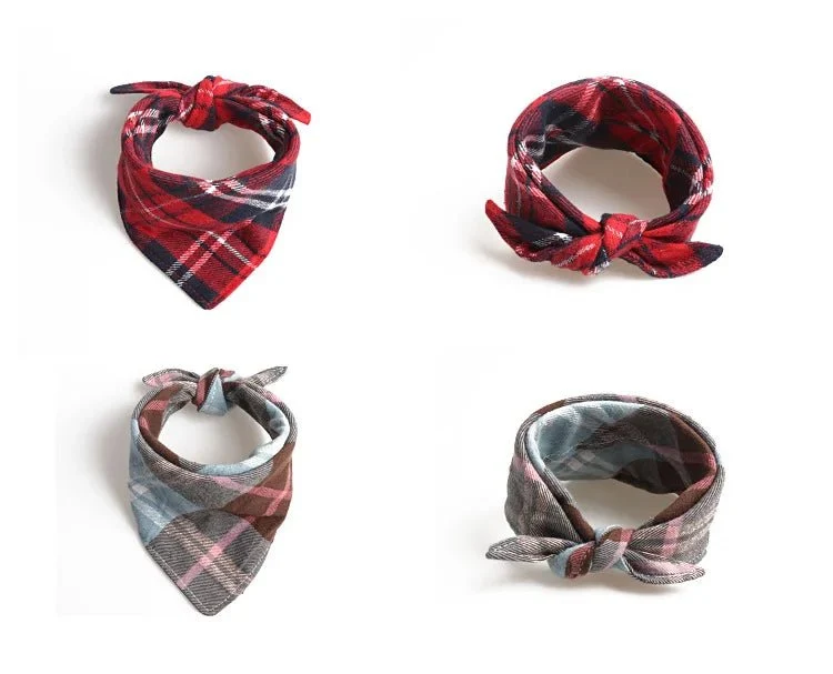 Bandana A Carreaux Elégant Pour Chien