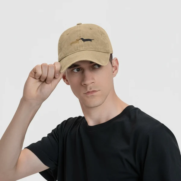 Casquette teckel denim - Oscar et Plume
