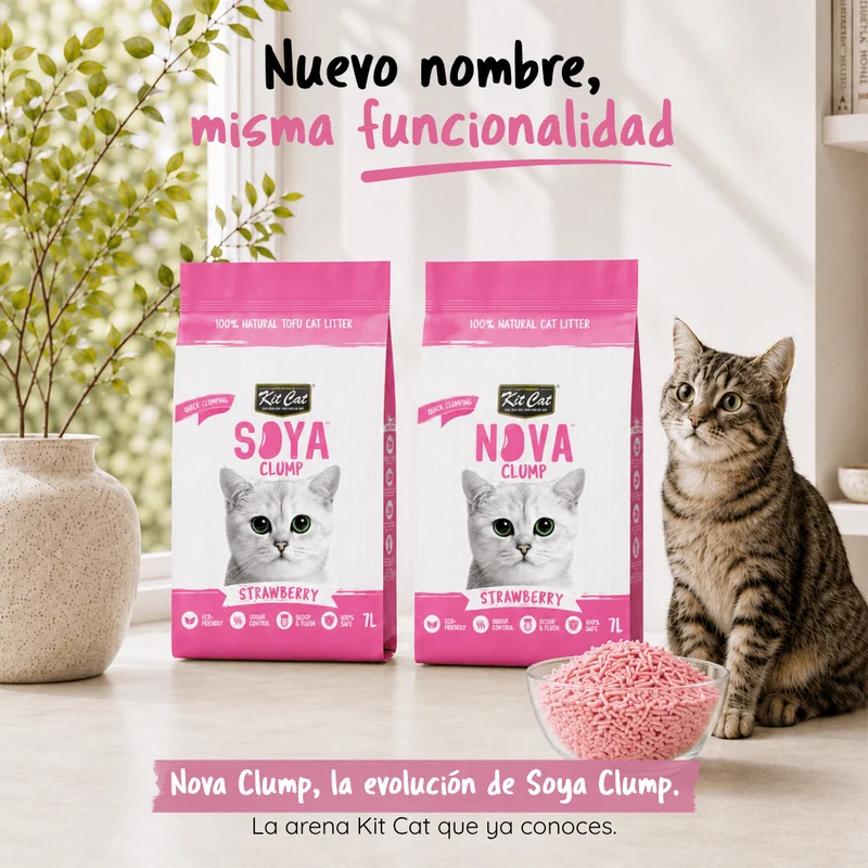 Arena aglomerante ECO Nova Clump - Strawberry 7L
