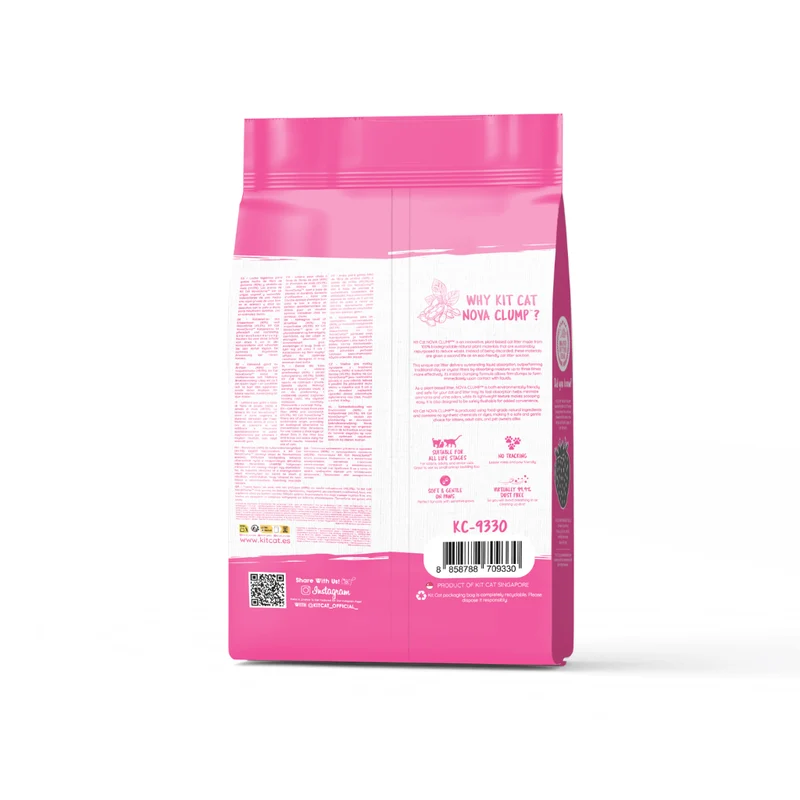 Arena aglomerante ECO Nova Clump - Strawberry 7L