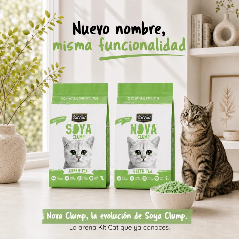 Arena aglomerante ECO Nova Clump - Green Tea 7L