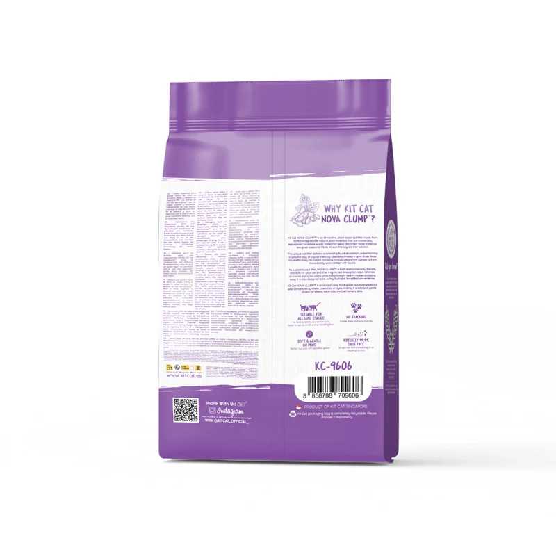 Arena aglomerante ECO Nova Clump - Lavender 7L