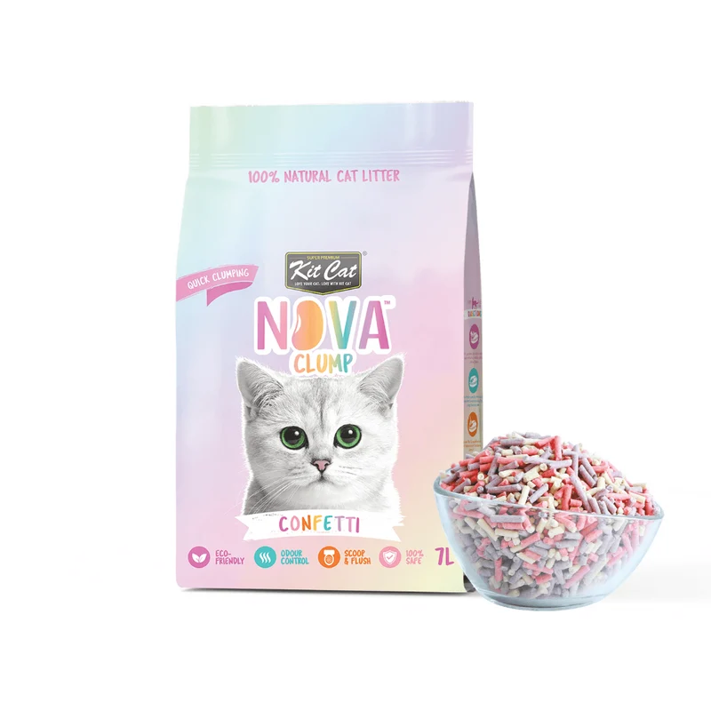 Arena aglomerante ECO Nova Clump - Confetti 7L