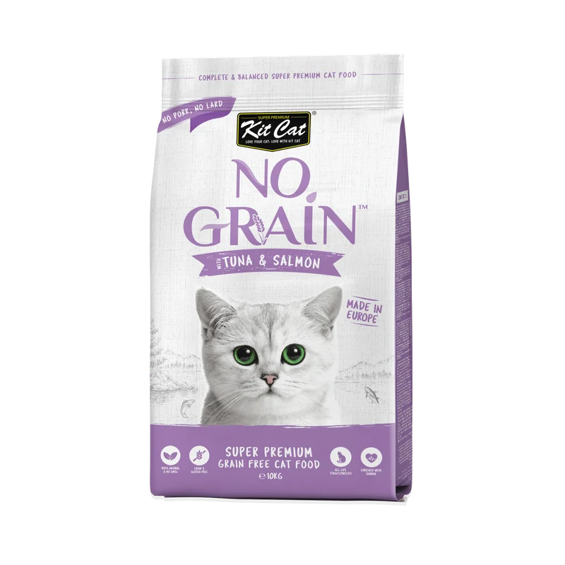Kit Cat No Grain con Atún y Salmón 10kg