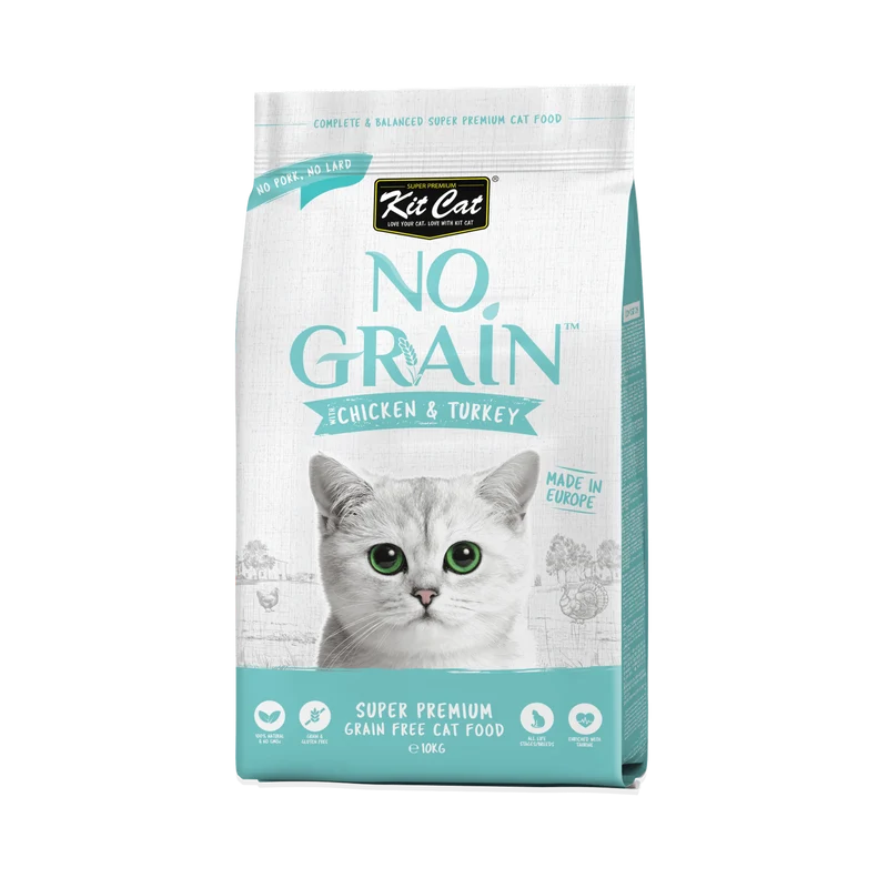 Kit Cat No Grain con Pollo y Pavo 10kg