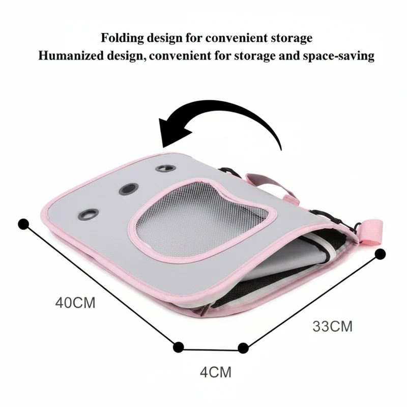 Sac de Transport Pliable pour Chat – Confortable & Ventilé