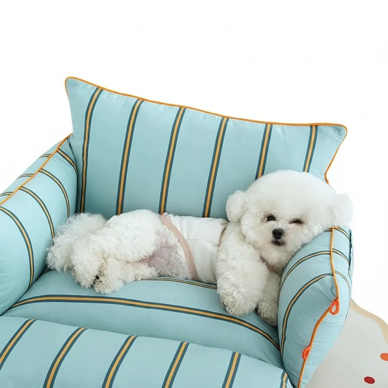 Lit Multi Position Déhoussable En Coton Pour Chien Et Chat
