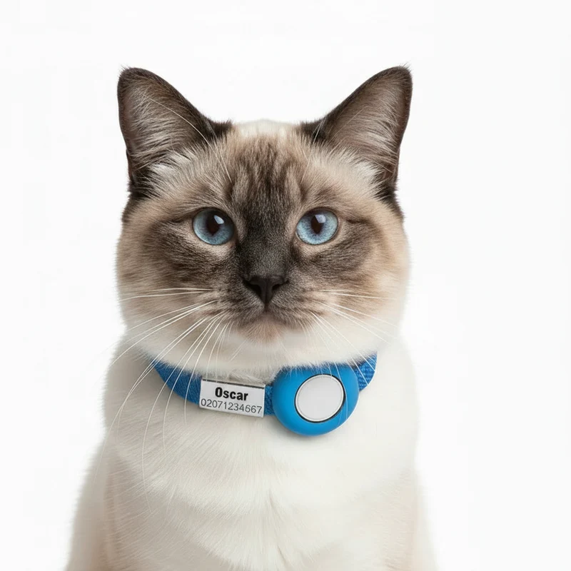 Collier Chat Personnalisable Anti Étranglement Et Emplacement Airtag