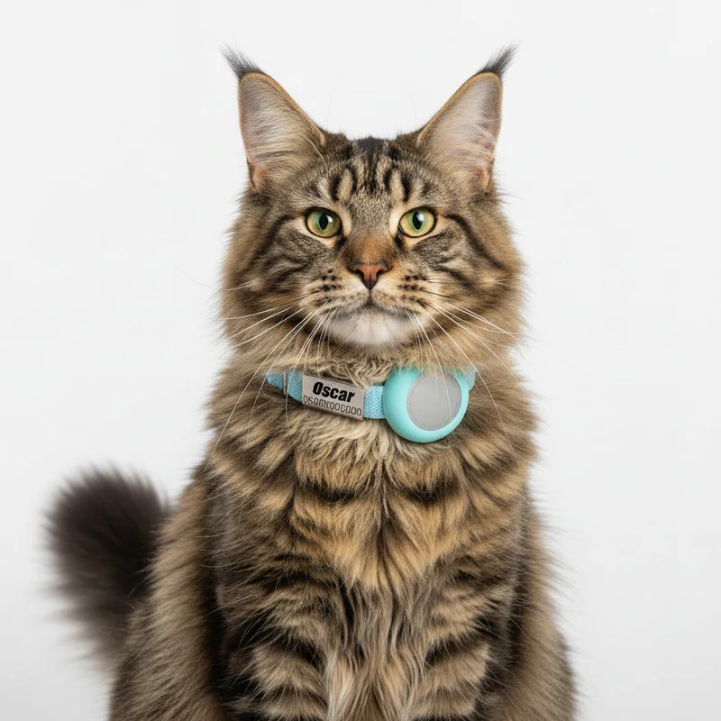 Collier Chat Personnalisable Anti Étranglement Et Emplacement Airtag