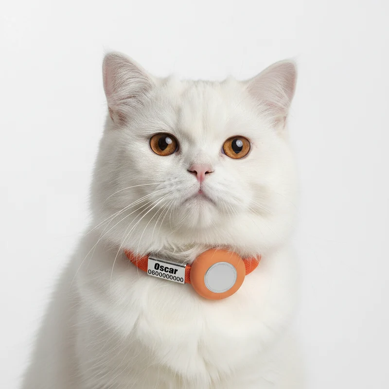 Collier Chat Personnalisable Anti Étranglement Et Emplacement Airtag