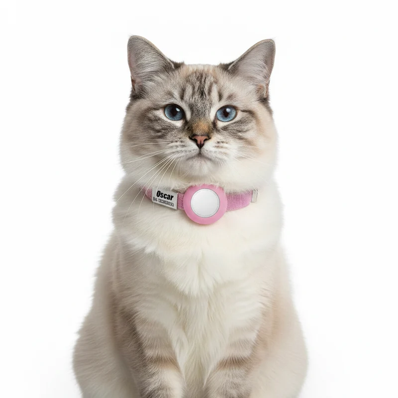 Collier Chat Personnalisable Anti Étranglement Et Emplacement Airtag