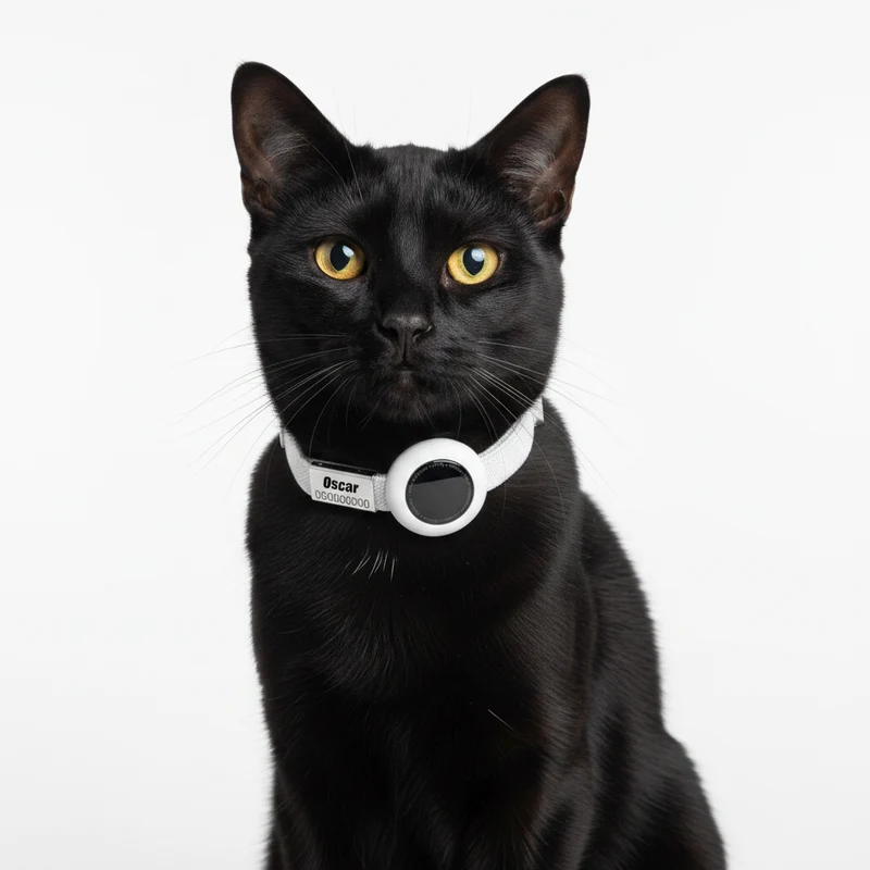 Collier Chat Personnalisable Anti Étranglement Et Emplacement Airtag