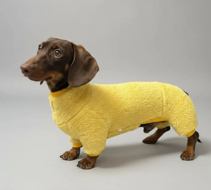 Pull Polaire Confortable Pour Teckel