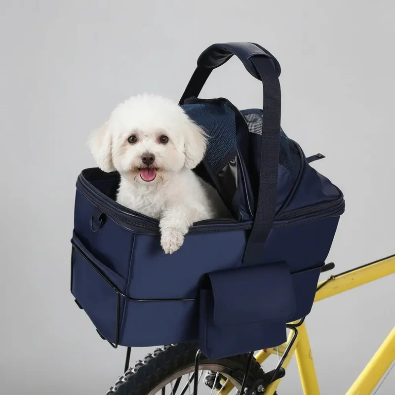 Panier Vélo 2 en 1 Pour Chien Et Chat A Dégagement Rapide