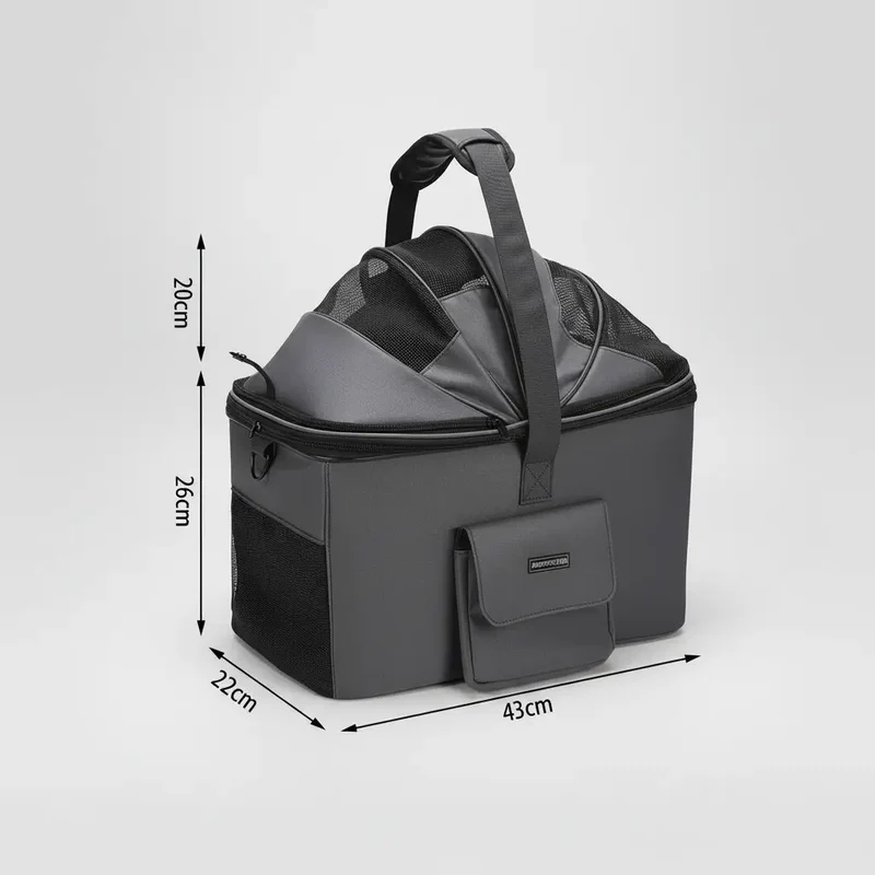 Panier Vélo 2 en 1 Pour Chien Et Chat A Dégagement Rapide
