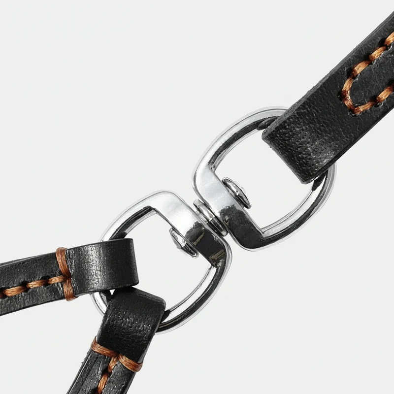 Laisse Double Pour Chien En Cuir Véritable