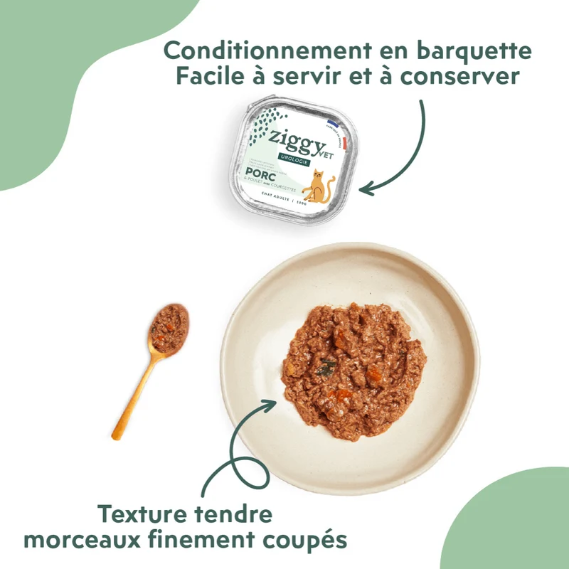 Pâtée Chat Adulte Urinaire - Porc