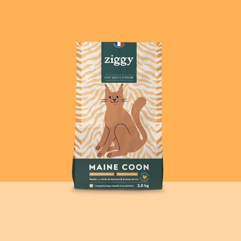 Croquettes Maine Coon Stérilisé Sans Céréales - Poulet