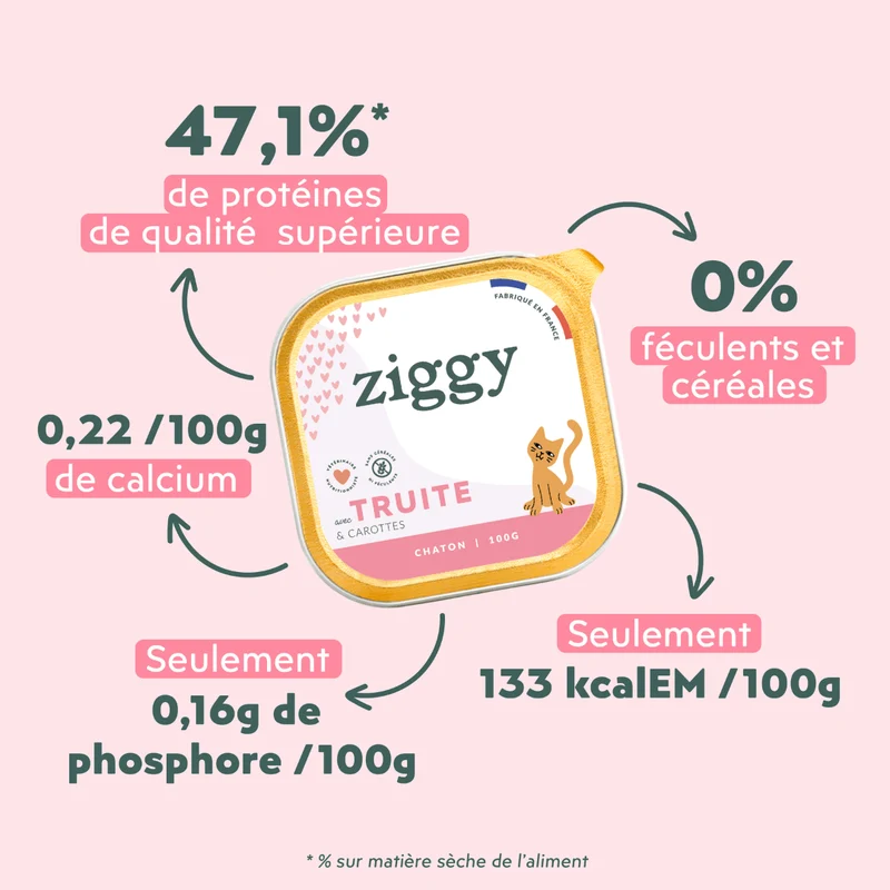 Pâtée Chaton Sans Céréales - Truite