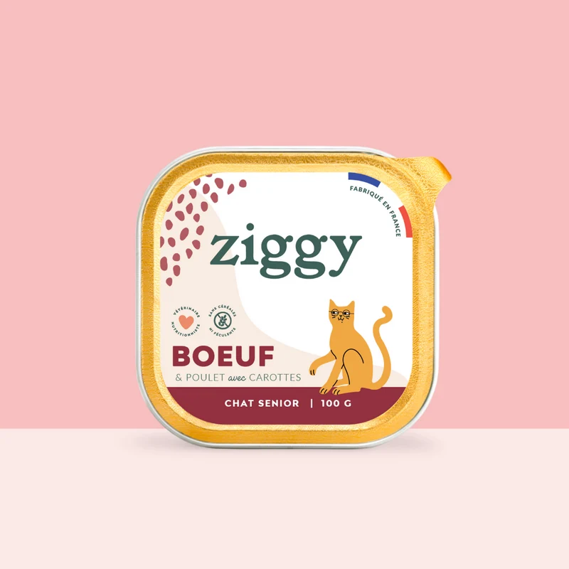 Pâtée Chat Senior Sans Céréales - Boeuf