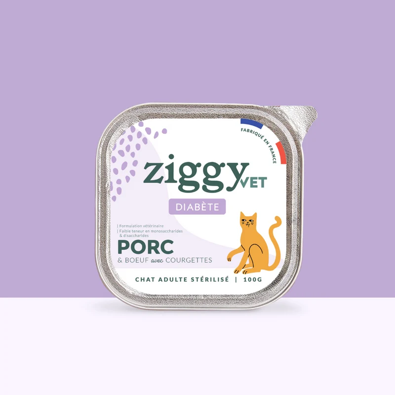 Pâtée Chat Adulte Diabète - Porc