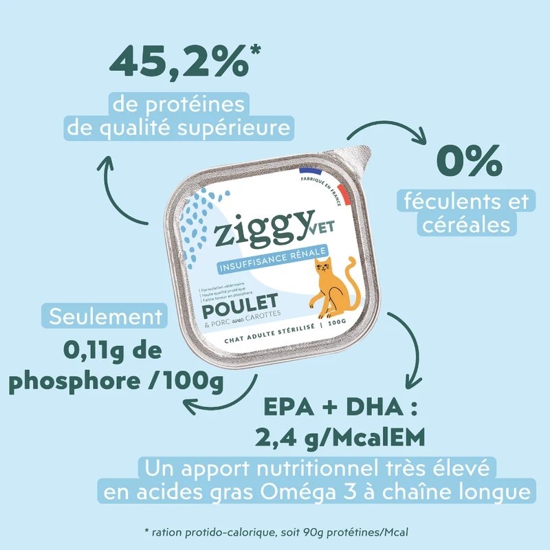 Pâtée Chat Adulte Insuffisance Rénale - Poulet