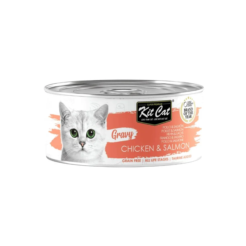 Pollo con Salmón 70g - Comida húmeda en Salsa
