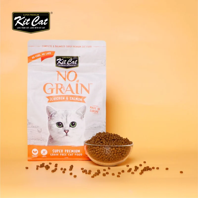 Pollo y Salmón No Grain - Pienso para gatos 1KG - Hairball Control