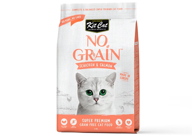 Pollo y Salmón No Grain - Pienso para gatos 1KG - Hairball Control