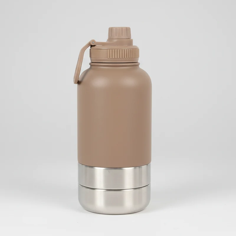 Gourde Et Gamelle Portable En Inox Pour Chien