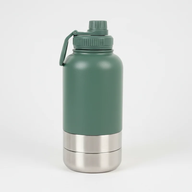 Gourde Et Gamelle Portable En Inox Pour Chien