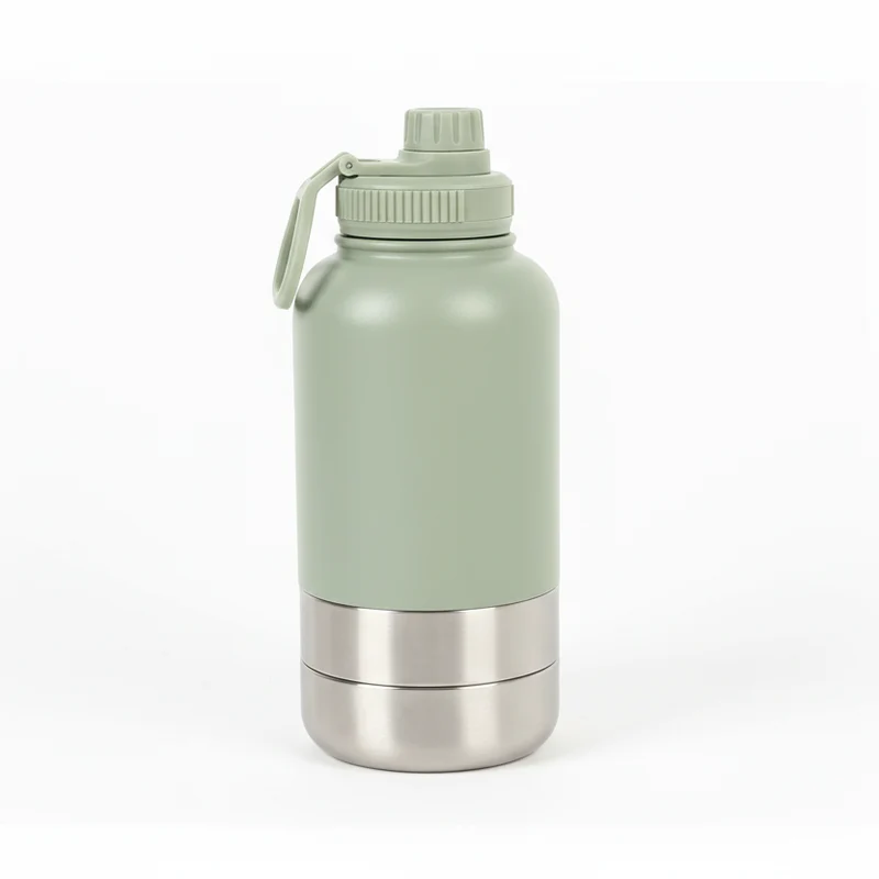 Gourde Et Gamelle Portable En Inox Pour Chien