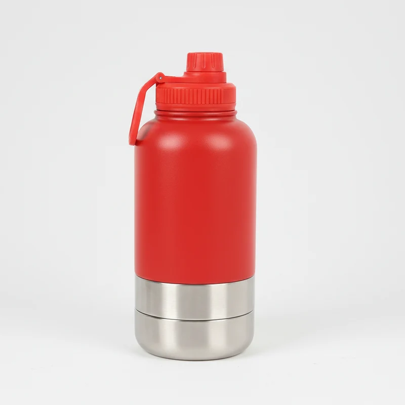 Gourde Et Gamelle Portable En Inox Pour Chien