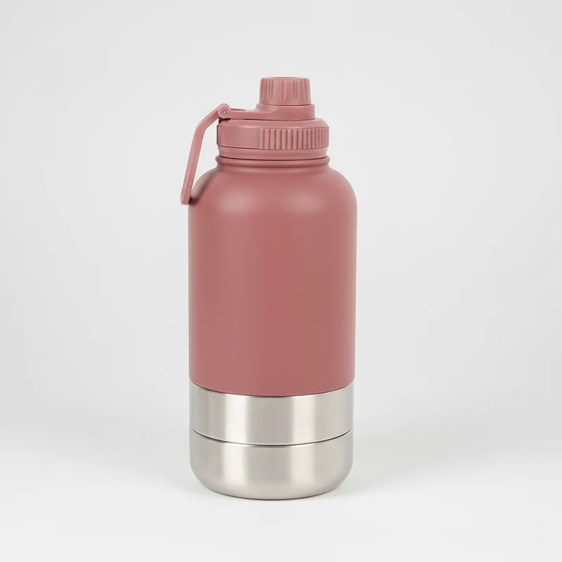 Gourde Et Gamelle Portable En Inox Pour Chien