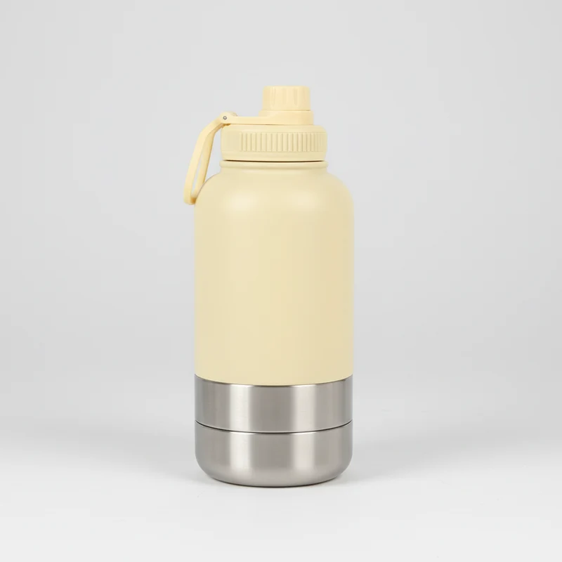 Gourde Et Gamelle Portable En Inox Pour Chien