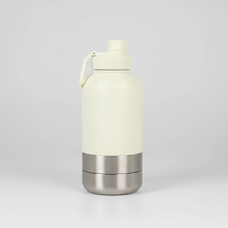 Gourde Et Gamelle Portable En Inox Pour Chien