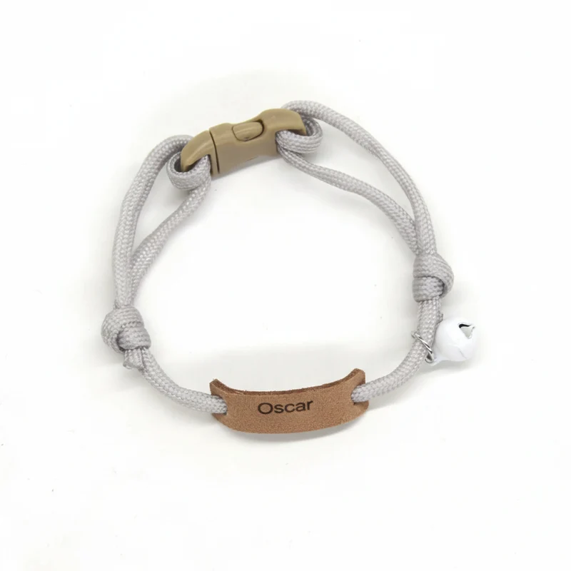 Collier Personnalisable Léger En Corde Pour Chat