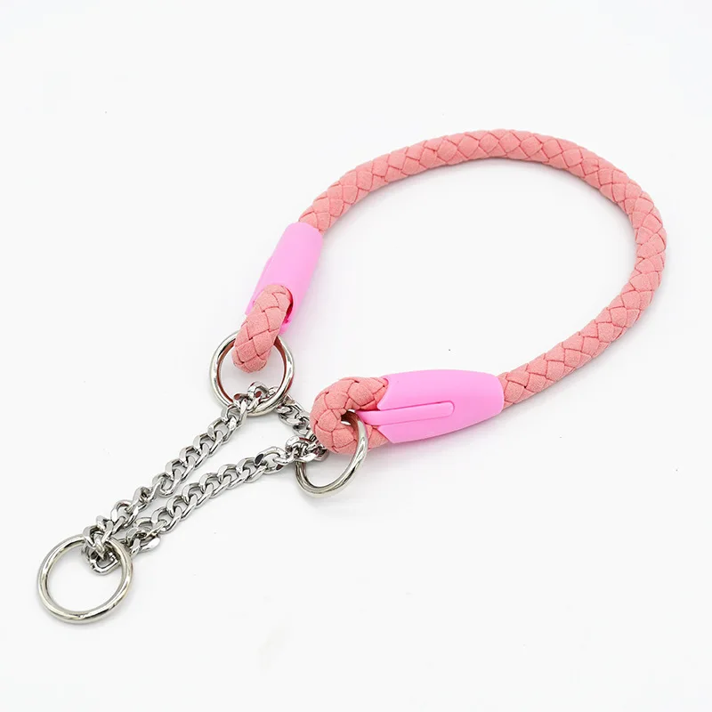 Laisse et collier tressé pour chien robuste et résistant