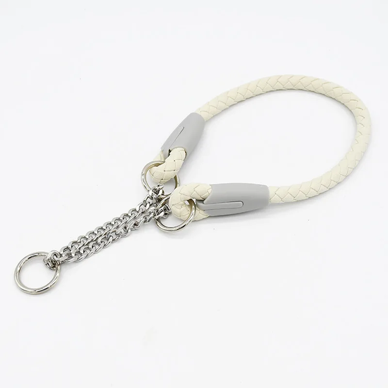 Laisse et collier tressé pour chien robuste et résistant