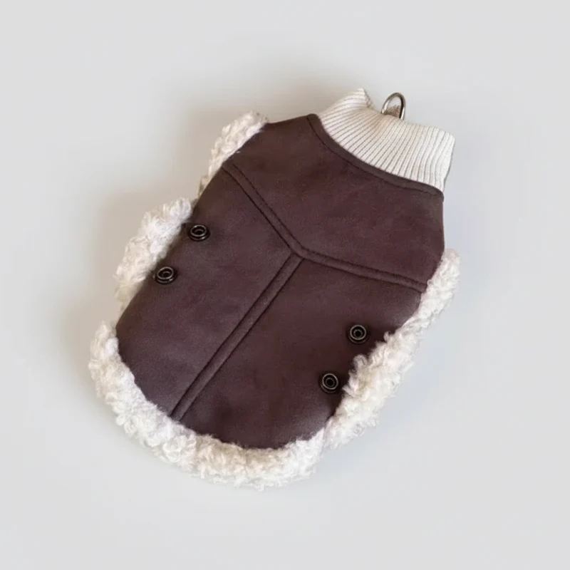 Vêtement Pour Petit Chien Avec Doublure Et Fausse Fourrure