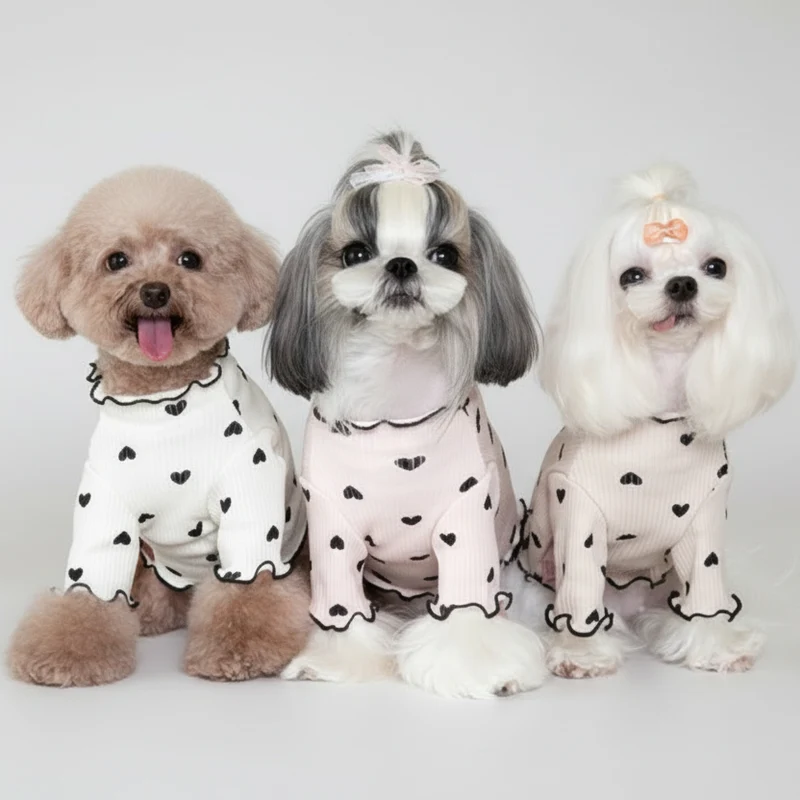 T-shirt Confortable En Coton Pour Petit Chien