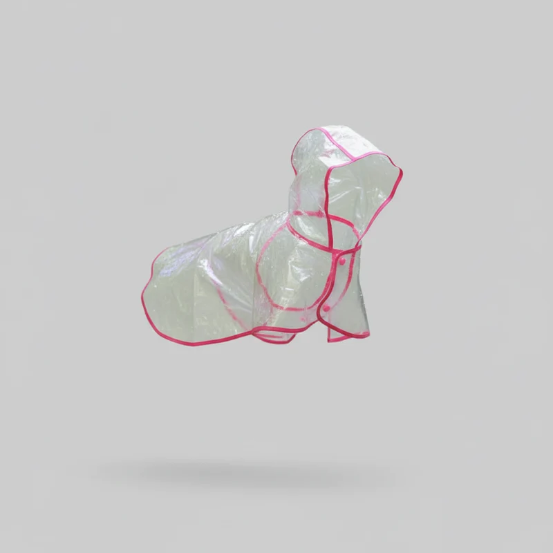 Imperméable Transparent Poncho A Capuche Pour Chien