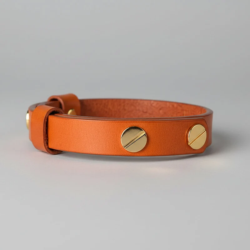 Collier En Cuir Fait Main Pour Chat