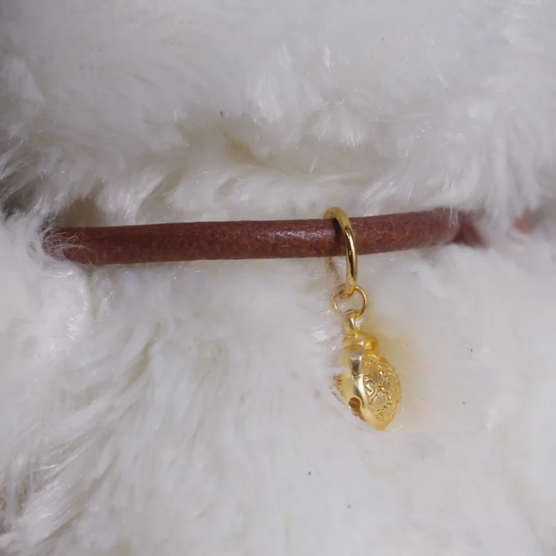 Collier Elégant En Cuir Véritable Pour Chat