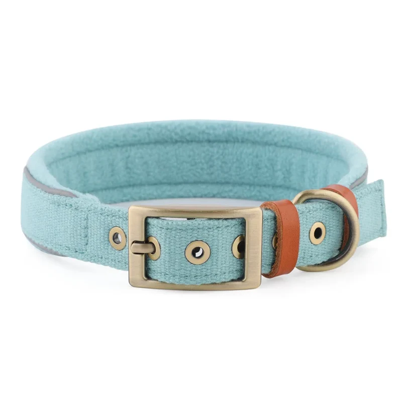 Collier Réglable Réfléchissant En Coton Pour Chien