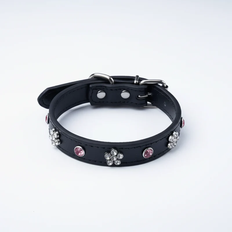Collier En Simili Cuir Pour Petit Chien
