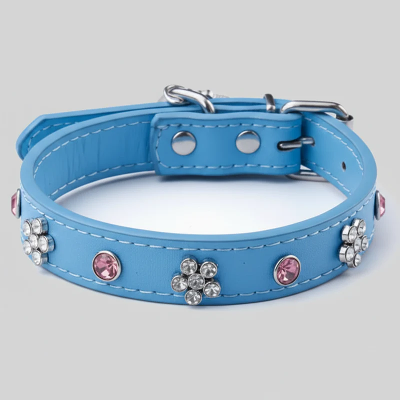 Collier En Simili Cuir Pour Petit Chien