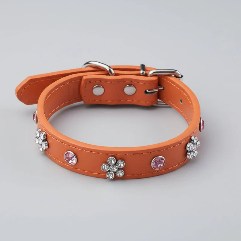 Collier En Simili Cuir Pour Petit Chien