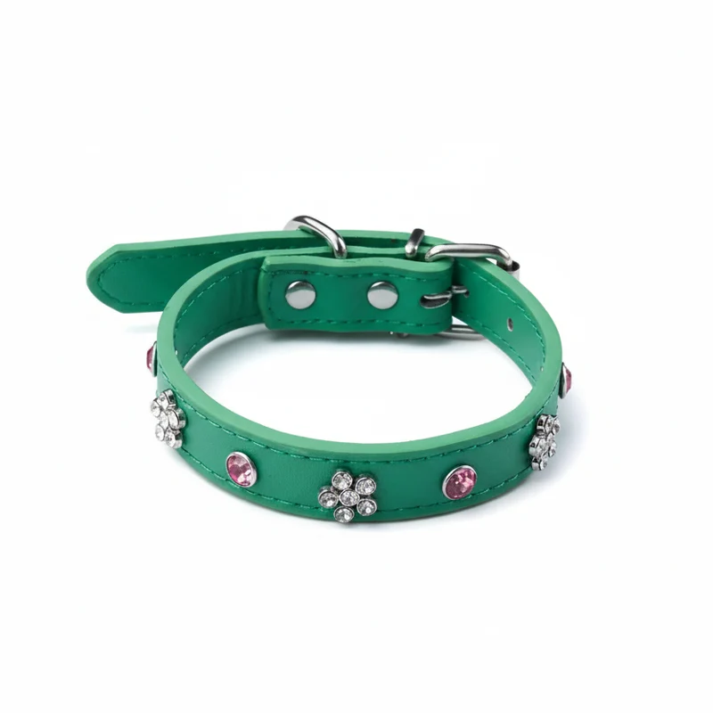Collier En Simili Cuir Pour Petit Chien
