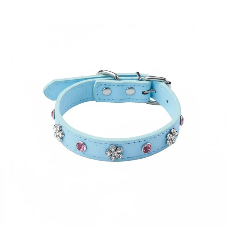 Collier En Simili Cuir Pour Petit Chien